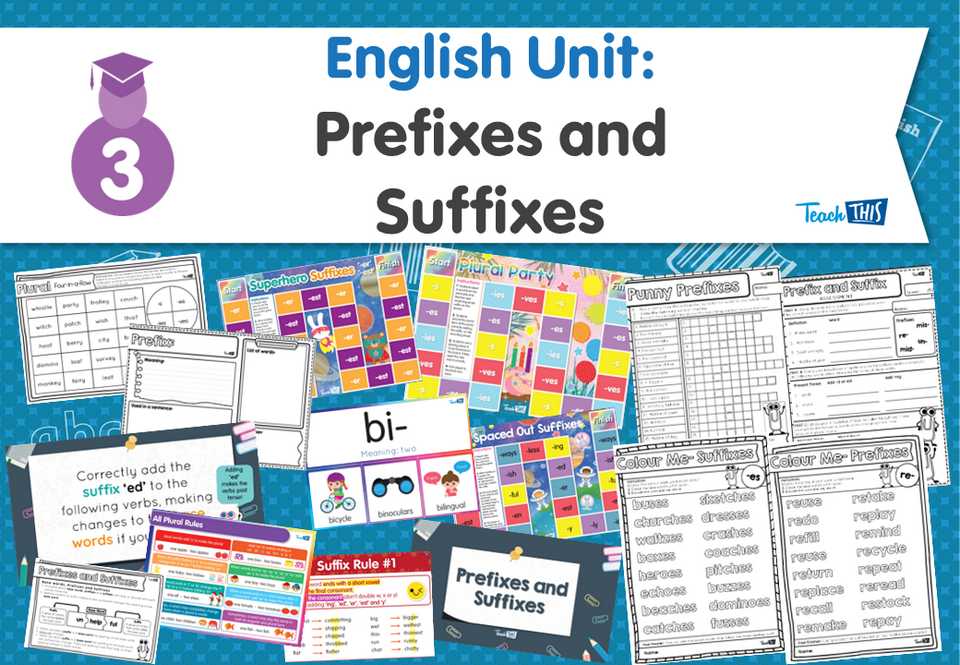 English Unit: Prefixes and Suffixes