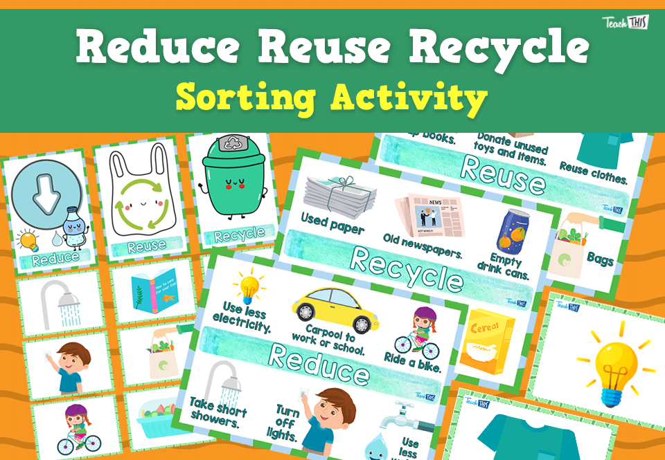 Reduce Reuse Recyle - Sorting Activity