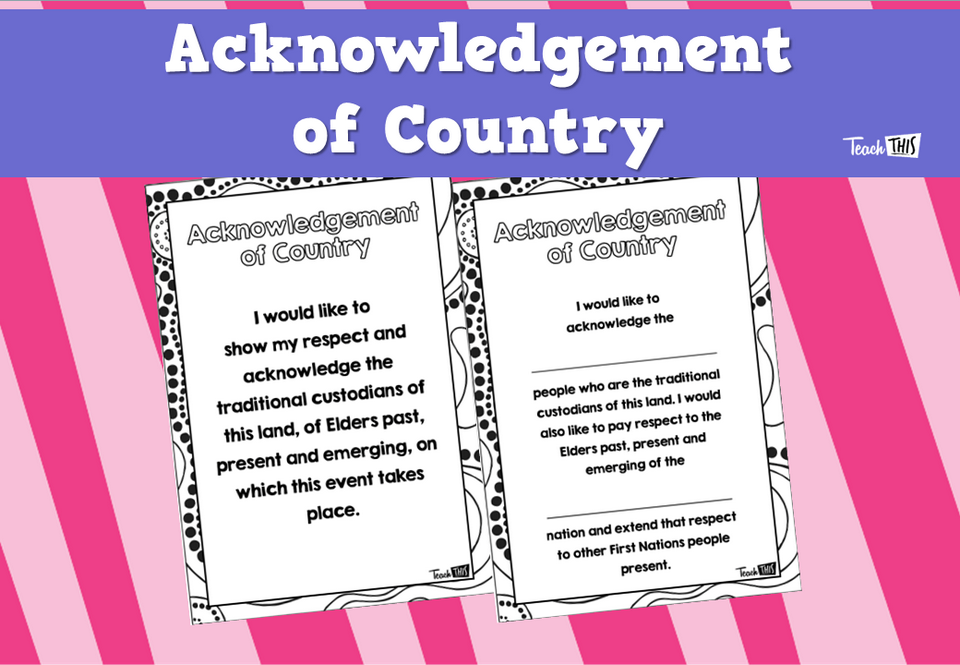 Acknowledgement of Country