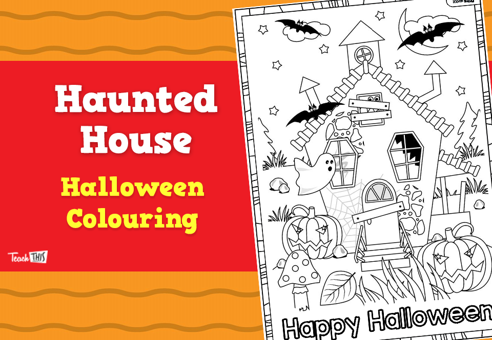 Haunted House - Colouring