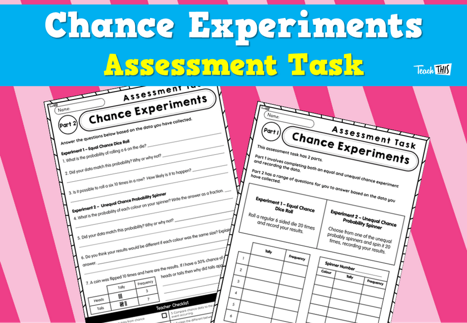 Chance Experiments - Assessment Task