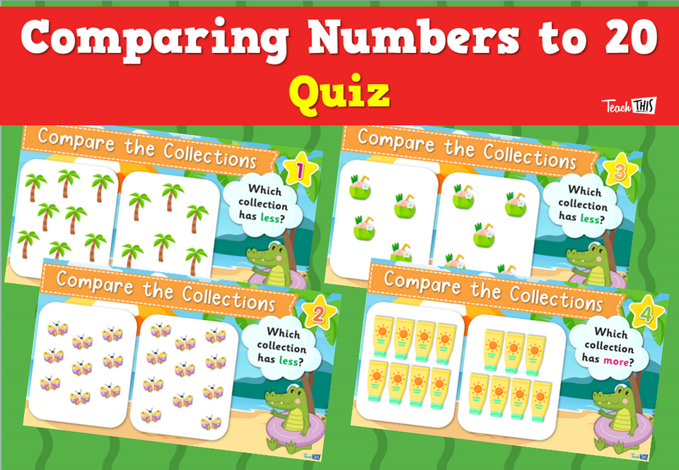 Comparing Numbers to 20 Quiz
