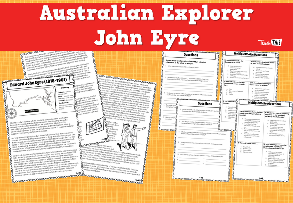 Australian Explorer - John Eyre