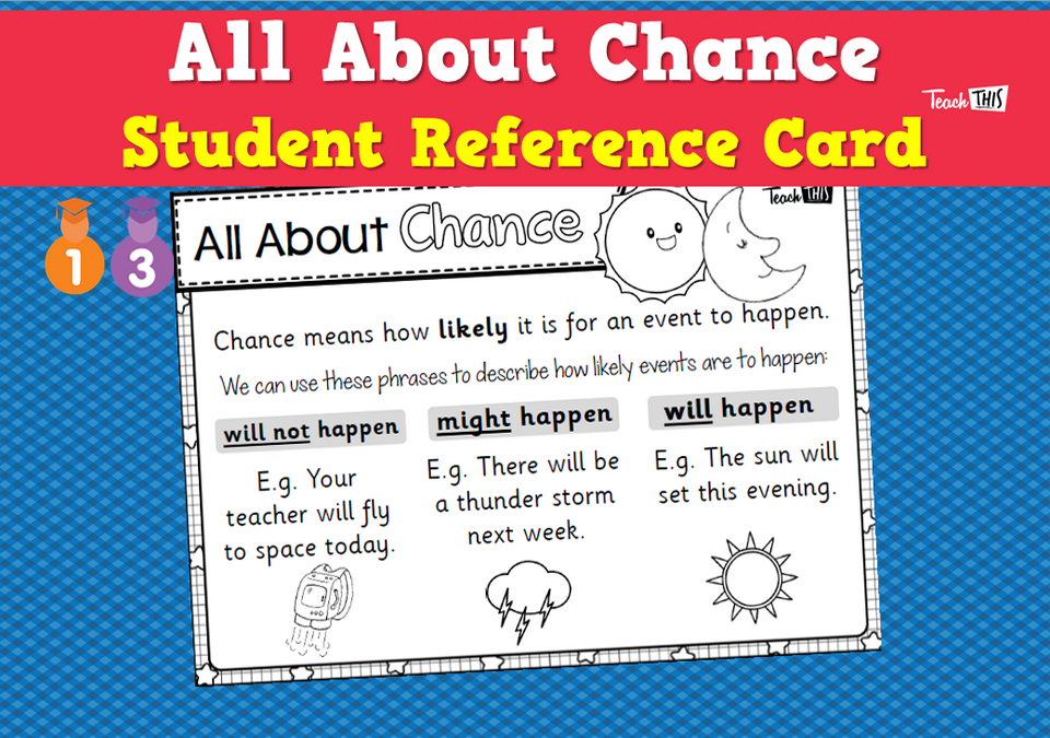 All About Chance - Student reference Card