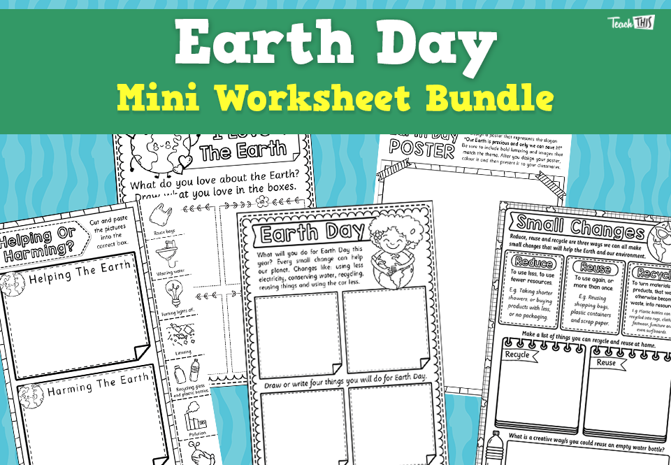 Earth Day - Mini Worksheet Bundle