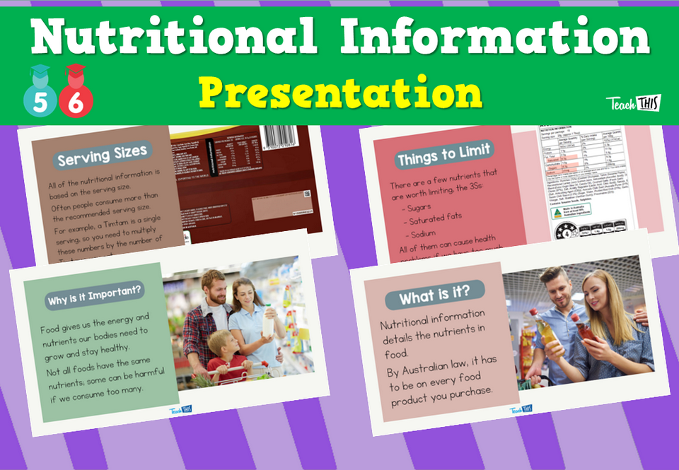 Nutritional Information - Presentation