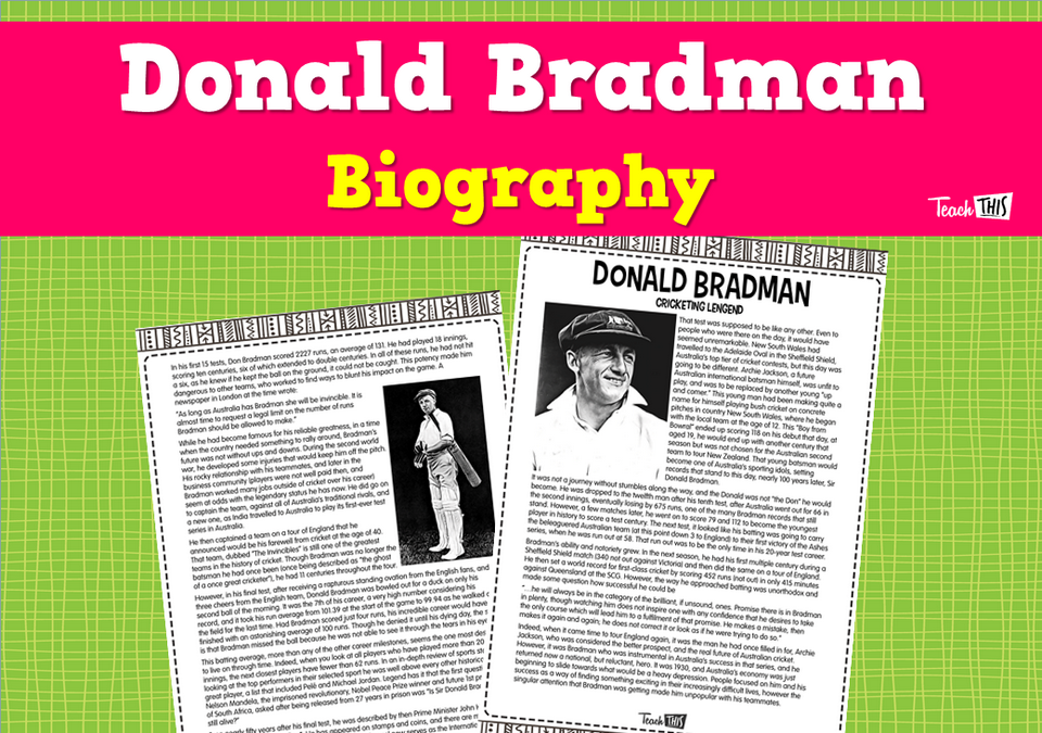 Donald Bradman Biography
