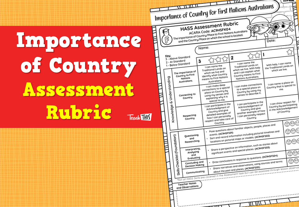 Importance of Country Assessment Rubric
