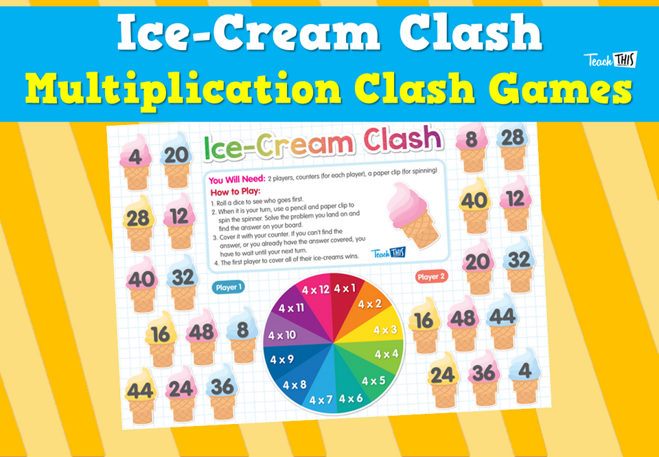 Ice-Cream Clash - Multiplication Clash Games