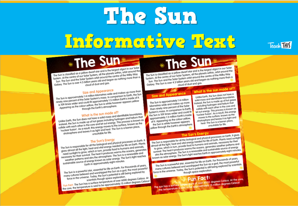 The Sun- Informative Text