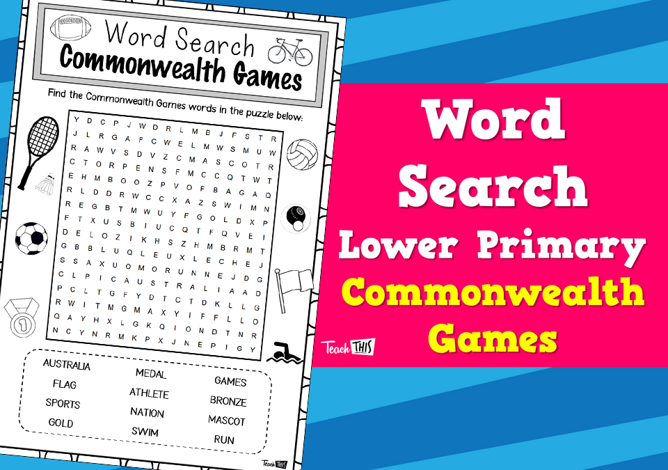 Commonwealth Games - Word Search