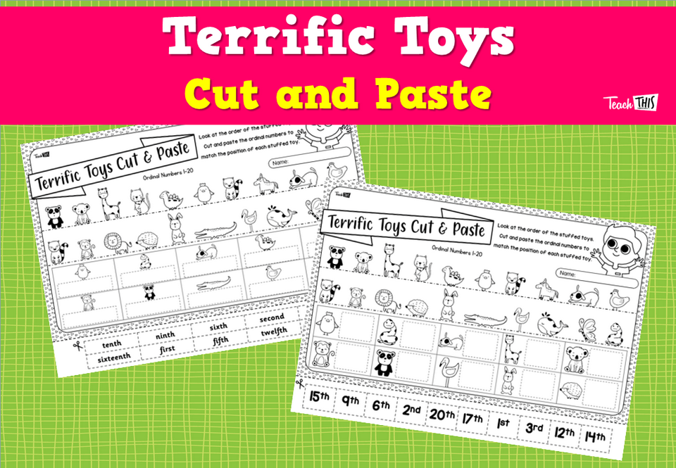 Terrific Toys Cut and Paste