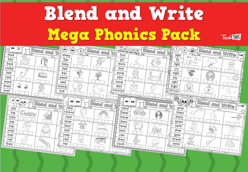 Blend and Write Mega Phonics Pack