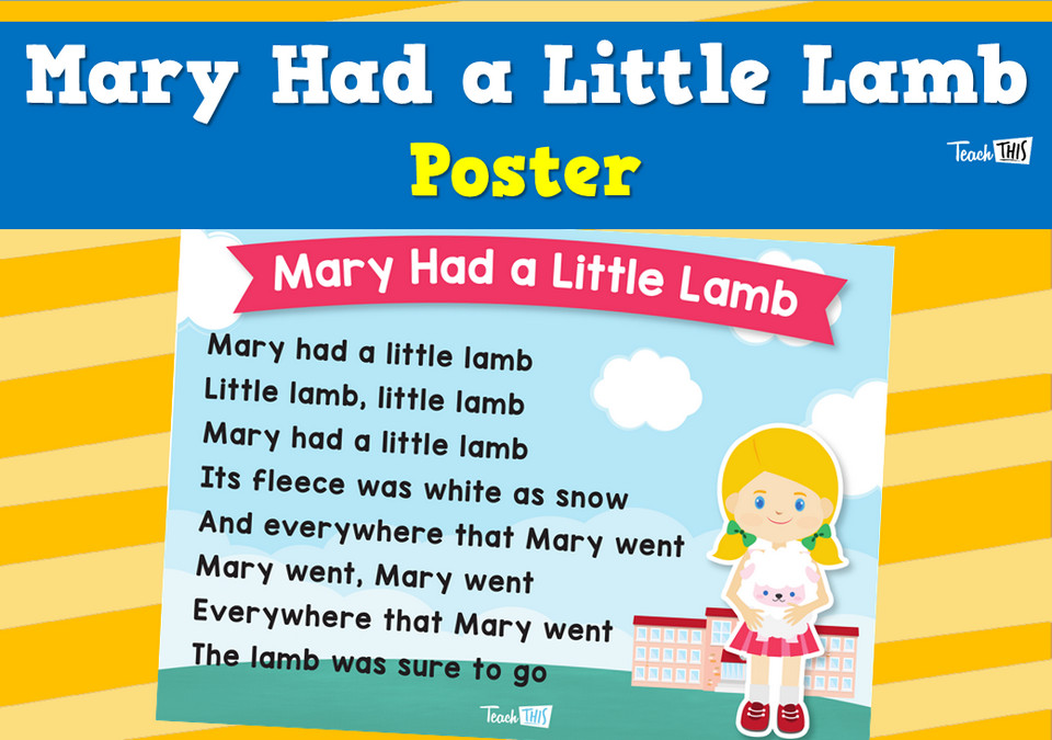Mary Had a Little Lamb - Poster