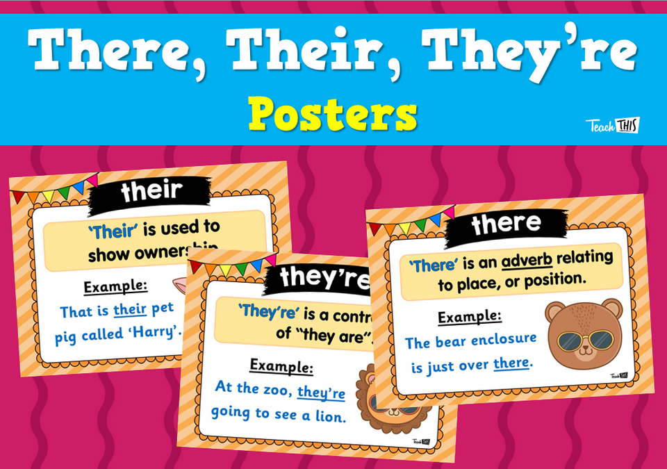 There, Their, They’re - Posters