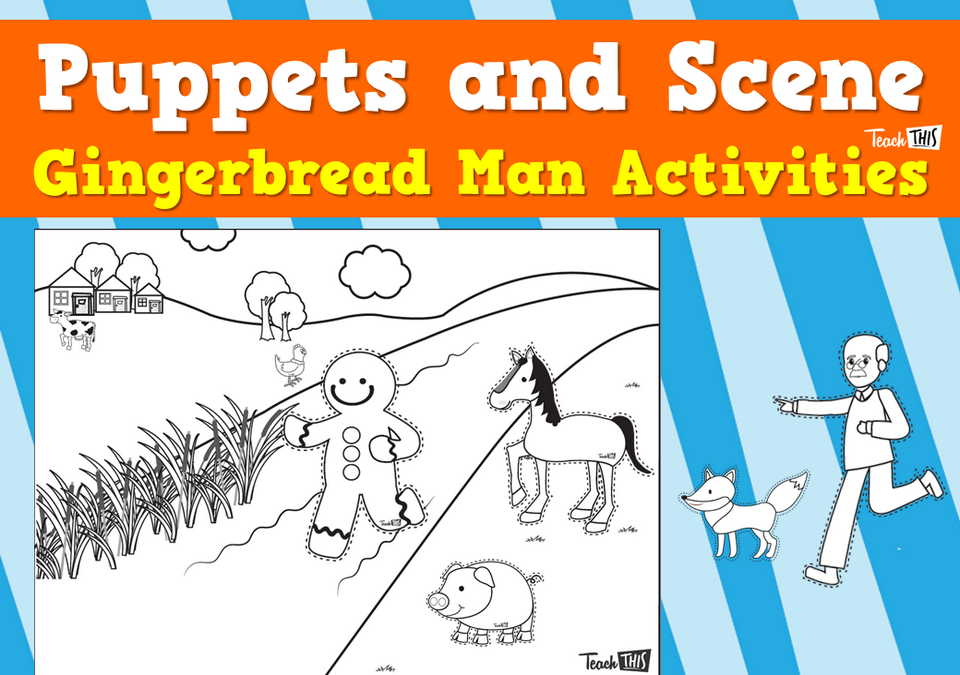 Puppets and Scene - Gingerbread Man Activities
