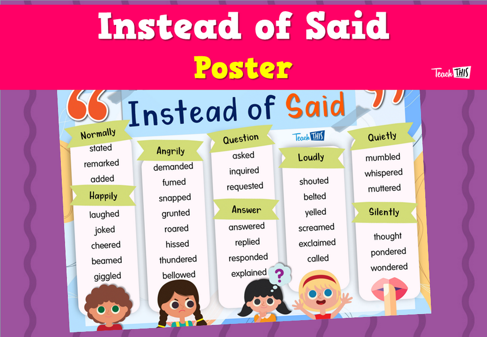 Instead of Said Poster