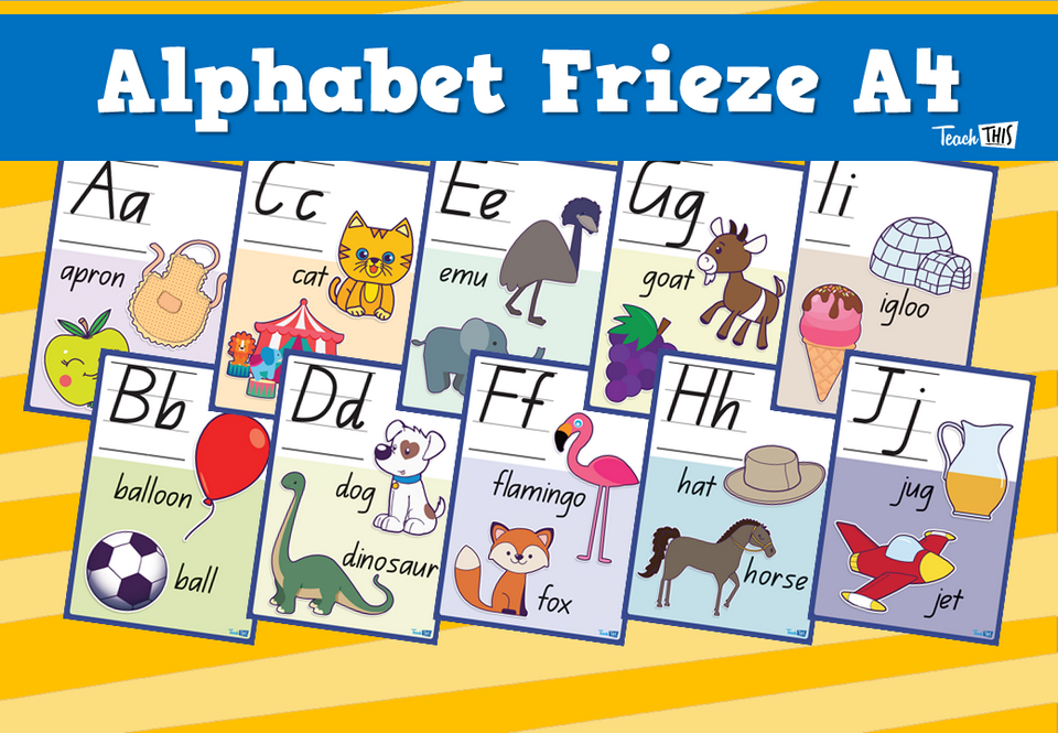 Alphabet Frieze A4