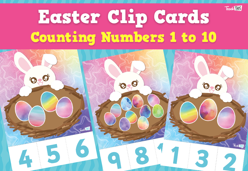 Easter Count & Clip Cards