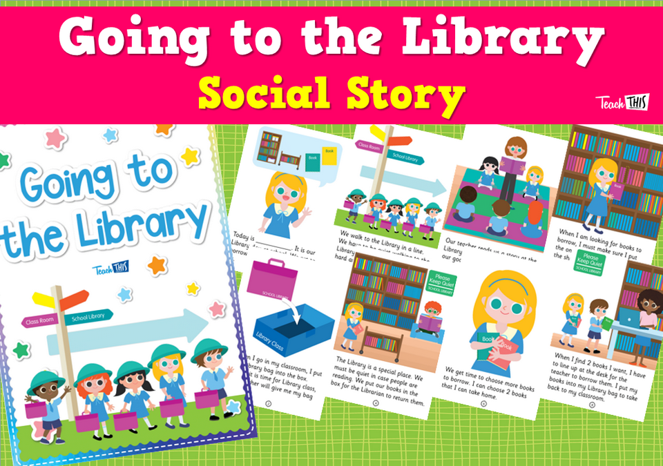 Going to the Library - Social Story