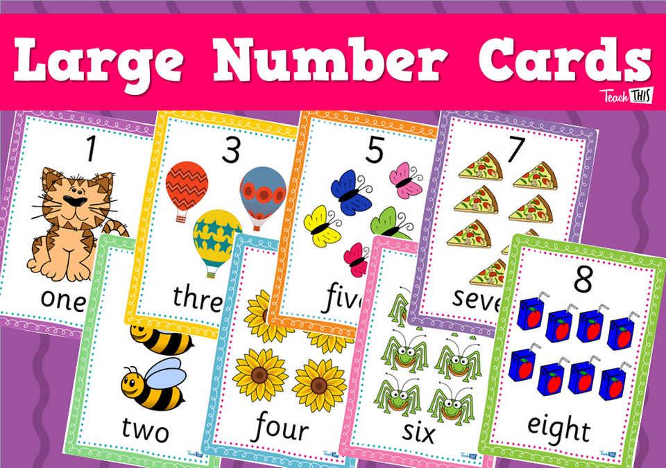 Large Number Cards to 30
