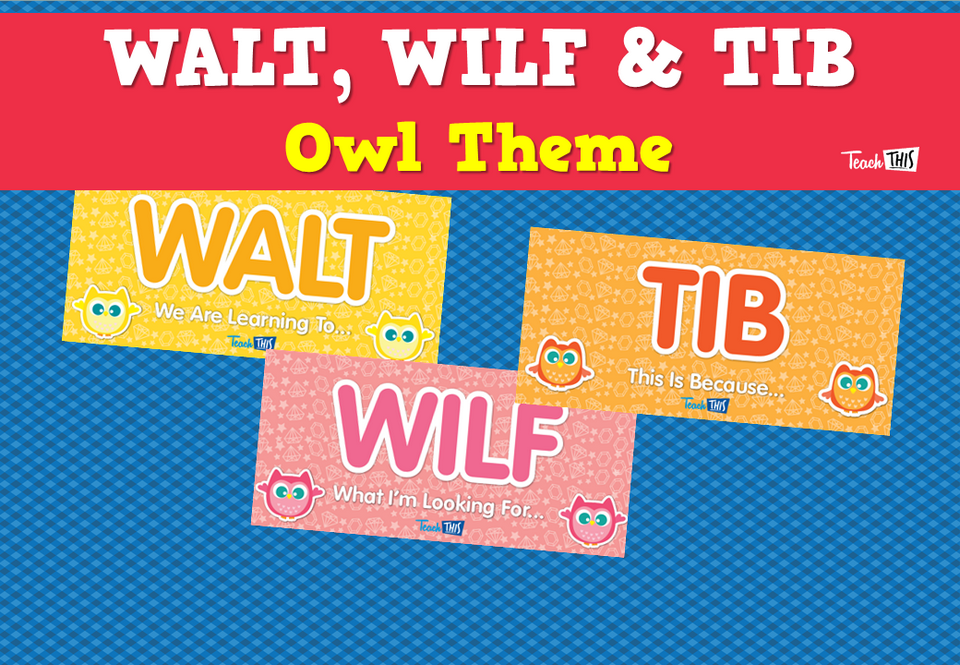WALT, WILF & TIB  - Owl Theme