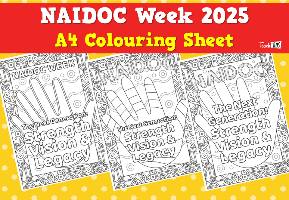 NAIDOC Week 2025 - A4 Colouring Sheet