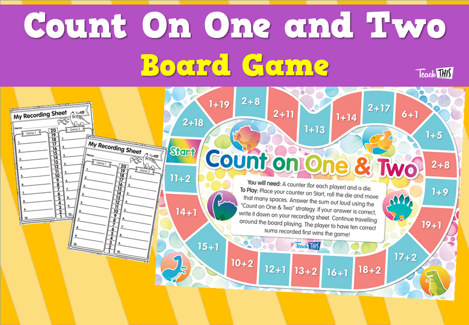 Count On One and Two - Board Game