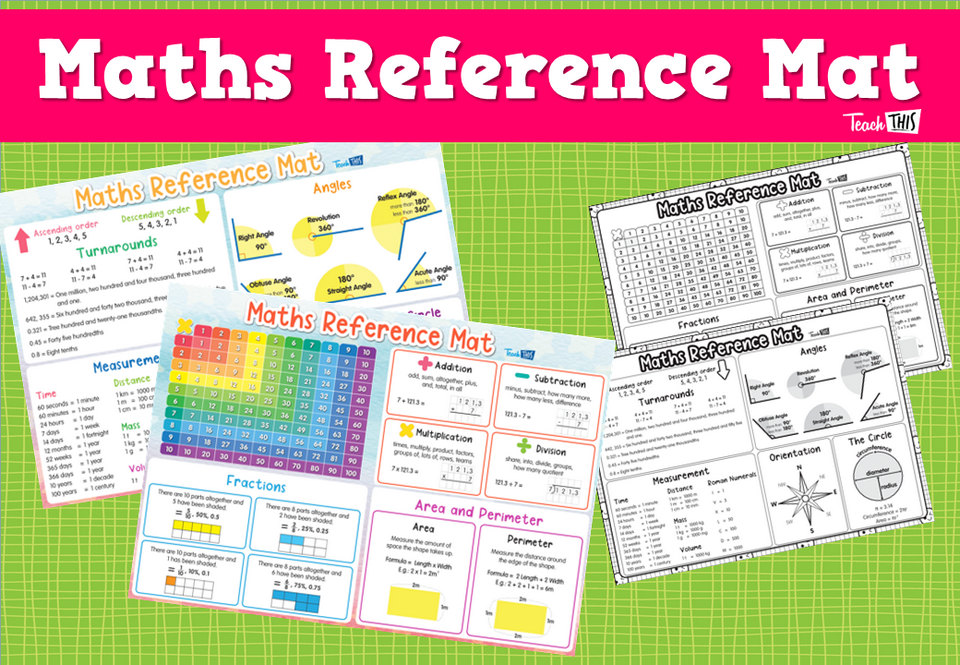 Maths Reference Mat