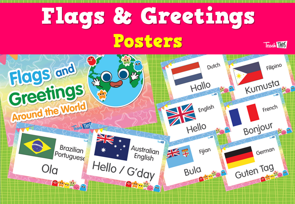 Flags & Greetings - Posters