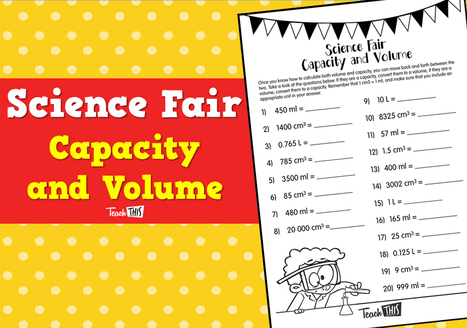 Science Fair - Capacity and Volume