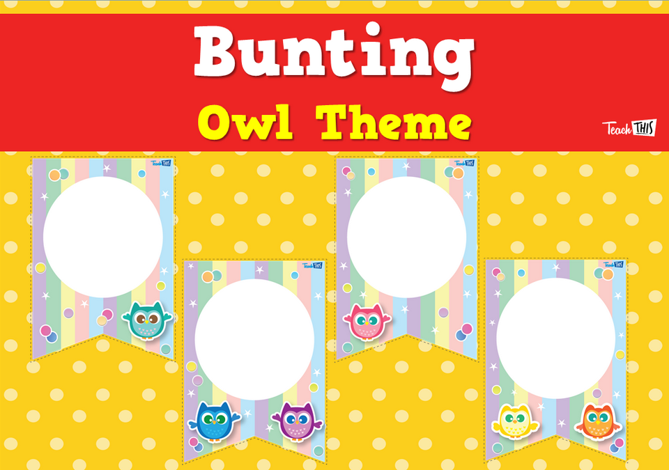 Bunting - Owl Theme