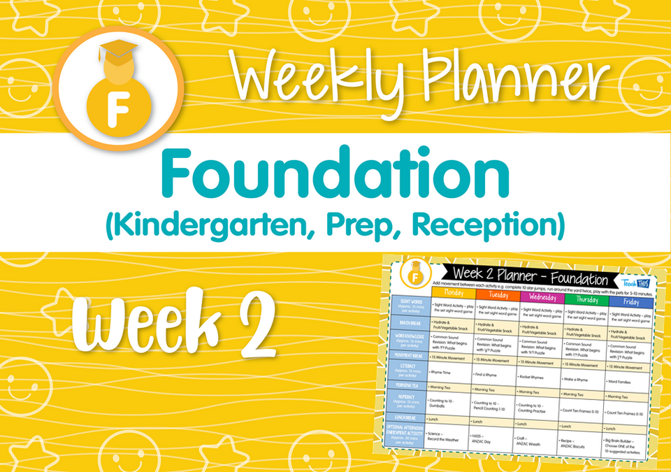 Weekly Planner - Foundation Week 2
