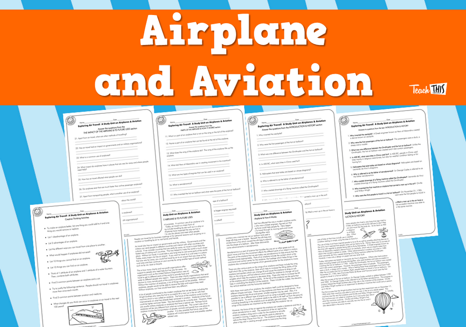 Airplanes and Aviation (10pg)