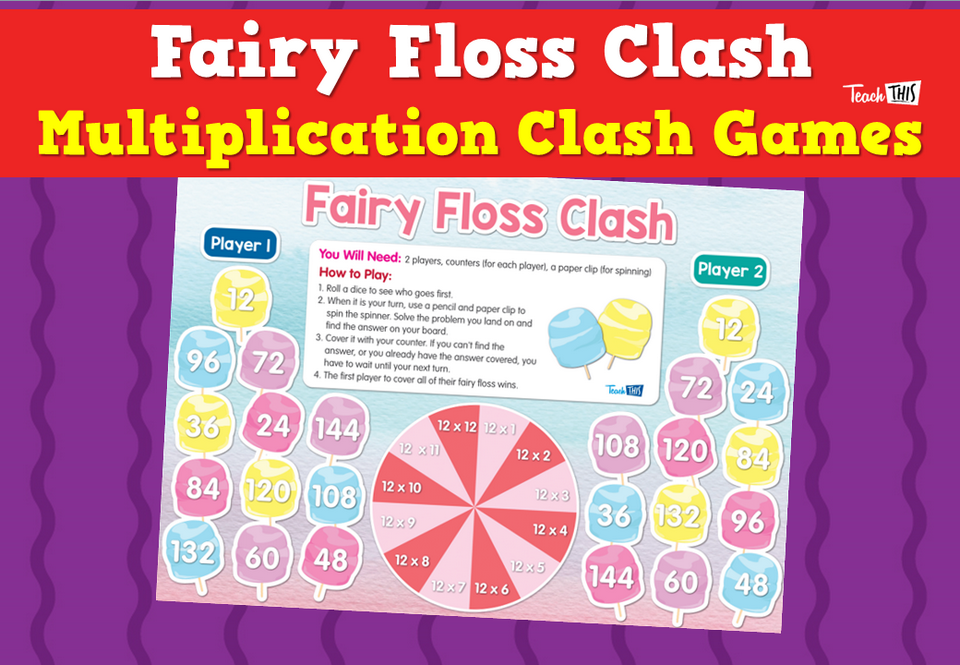 Fairy Floss Clash - Multiplication Clash Games