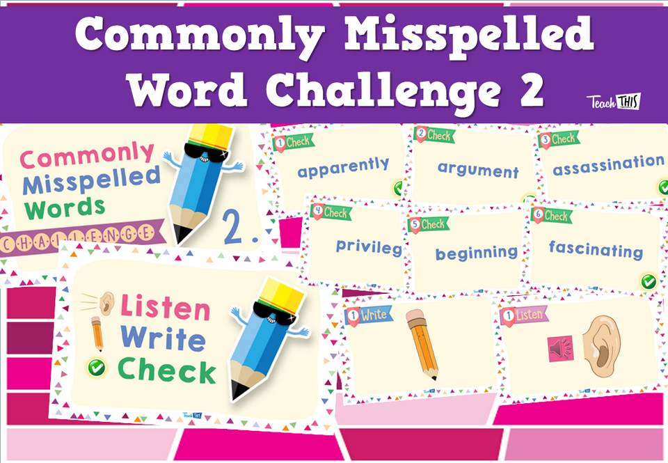 Commonly Misspelled Word Challenge 2