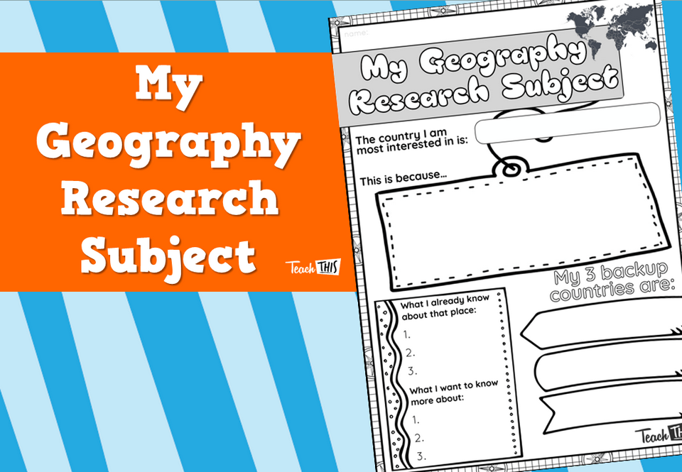My Geography Research Subject