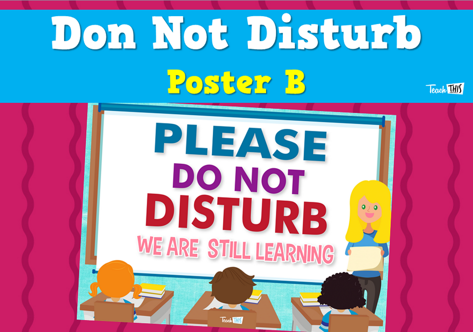 Do Not Disturb - Poster B