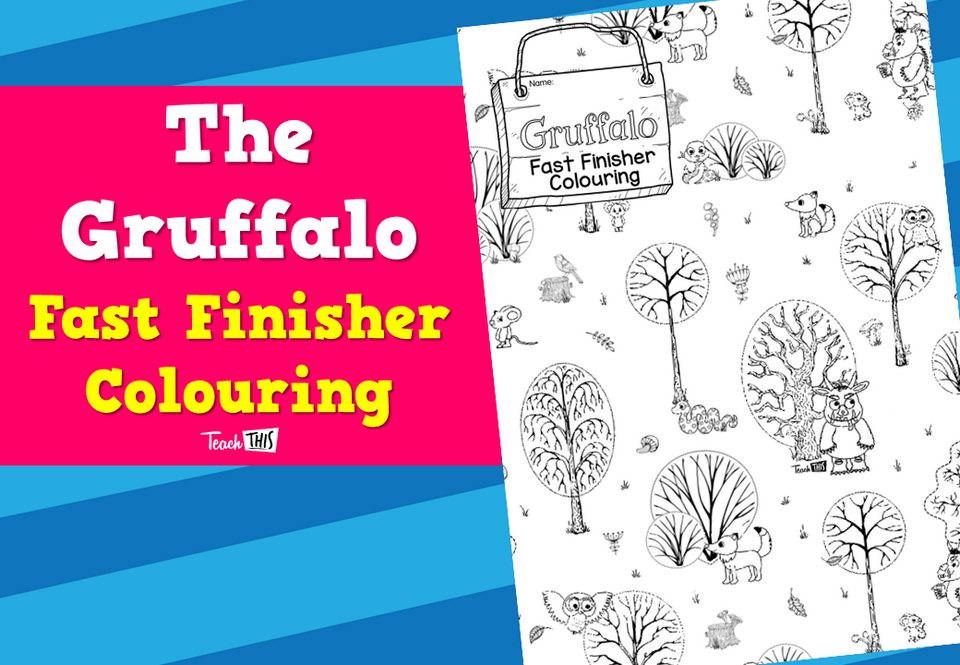 The Gruffalo Fast Finisher Colouring