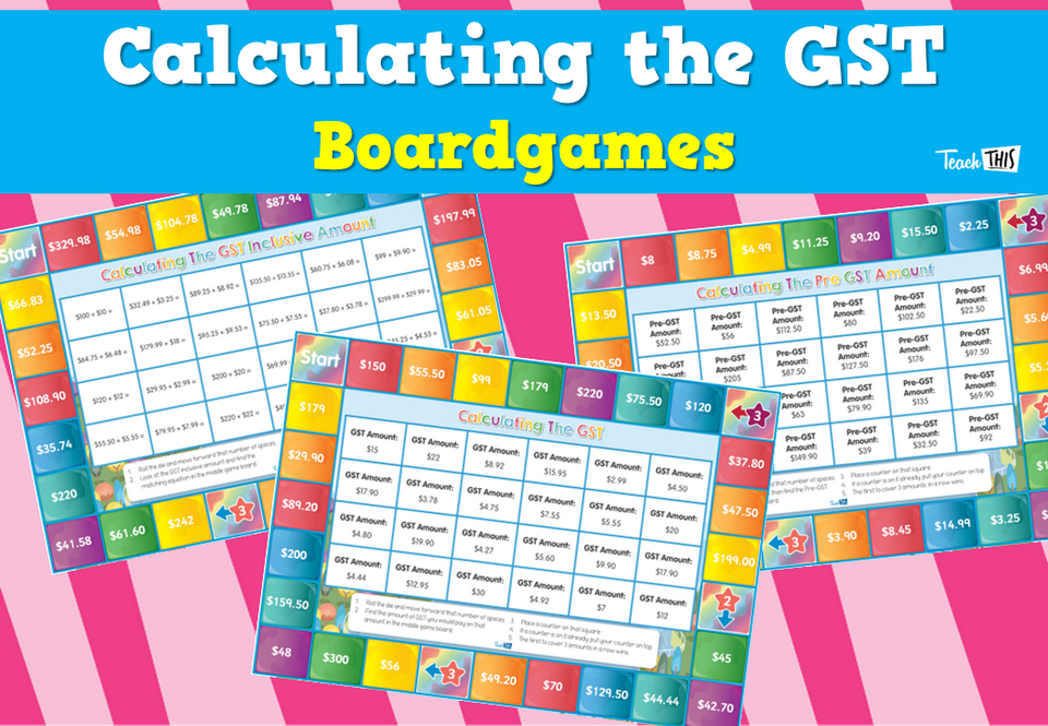 Calculating the GST - Boardgames