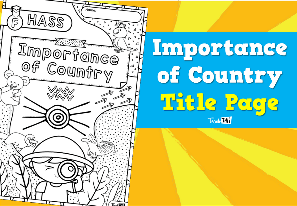 Importance of Country - Title Page