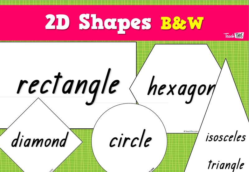 2D Shapes B&W
