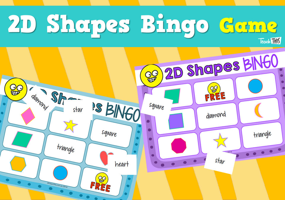 2D Shapes Bingo Game
