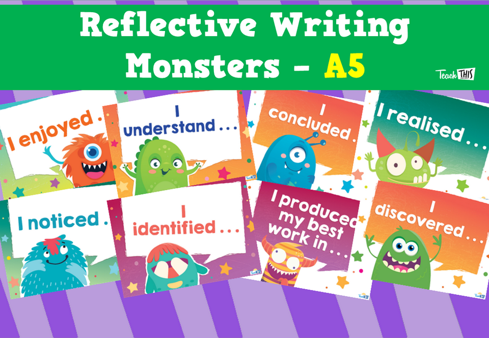 Reflective Writing Monsters – A5