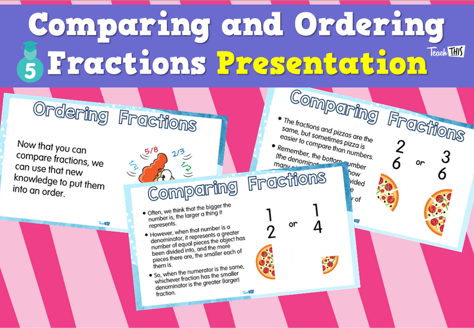 Comparing and Ordering Fractions - Presentation
