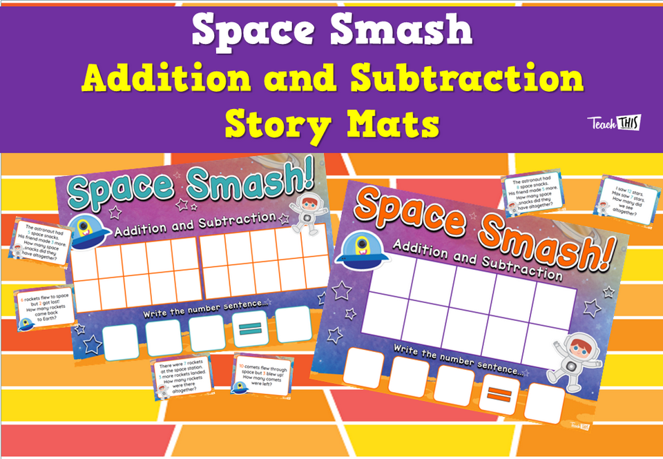 Space Smash – Addition and Subtraction Story Mats
