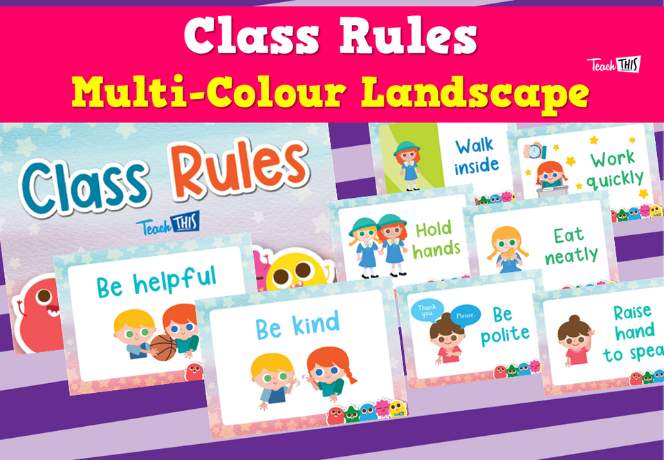 Class Rules - Multi-Colour Landscape