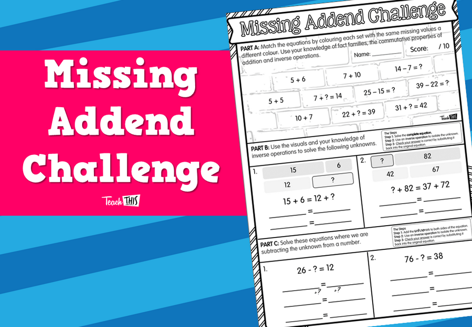 Missing Addend Challenge