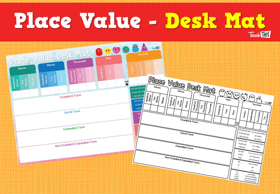 Place Value - Desk Mat