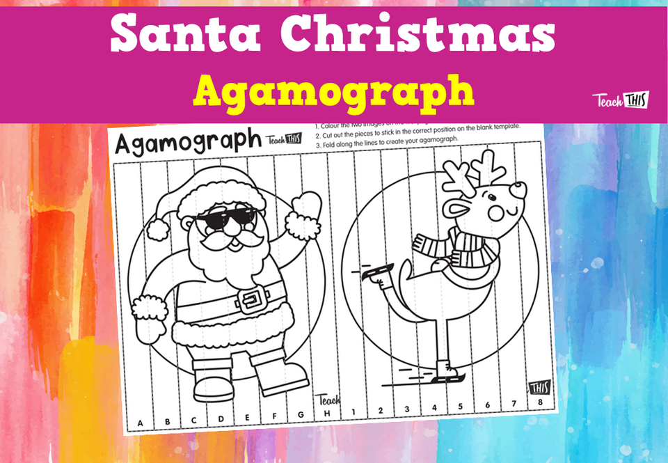 Santa Christmas Agamograph